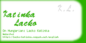 katinka lacko business card